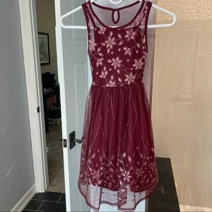 Maroon Girls dress